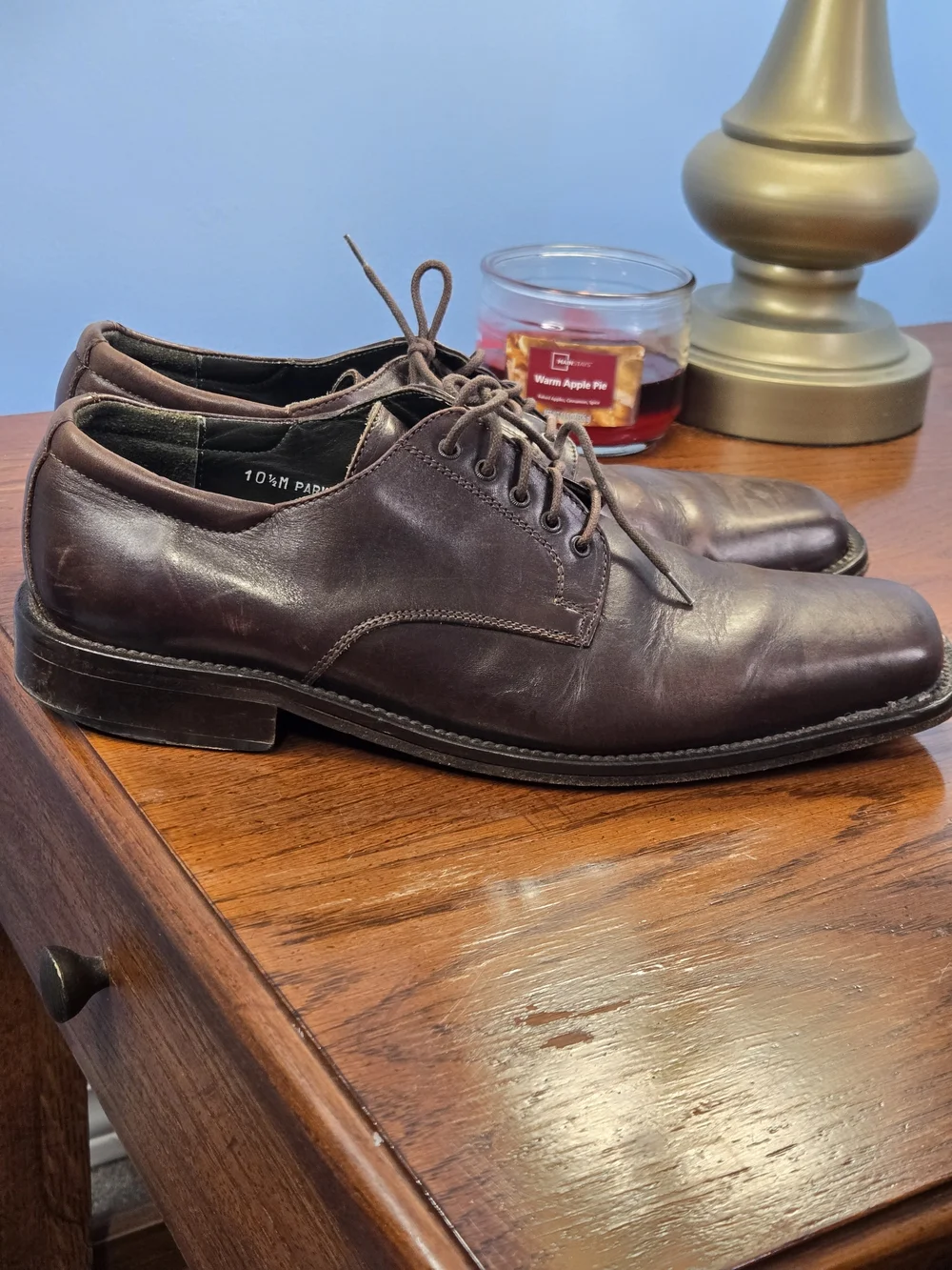 Donald J Pliner Parker 120 Brown Leather Oxford Dress Shoes Italy Mens 10.5M - Picture 2 of 9